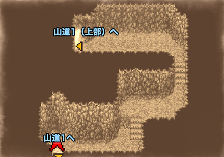 飛竜の谷洞窟2のマップ