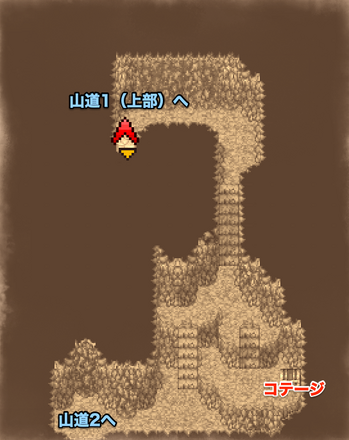 飛竜の谷洞窟3のマップ