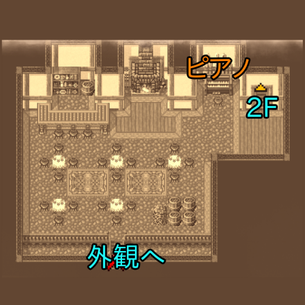 カルナックの町酒場のマップ