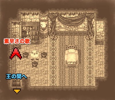 サーゲイト城王の間のマップ
