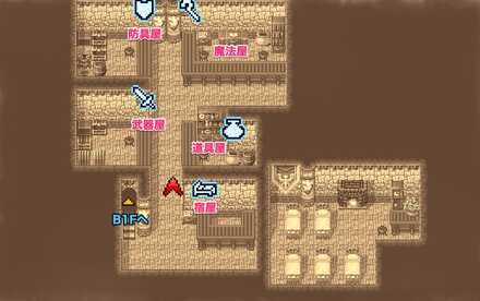 サーゲイト城B2Fのマップ