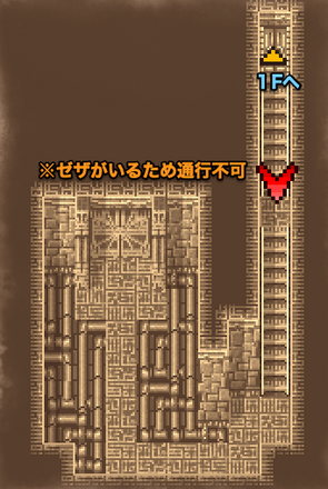バリアの塔地下のマップ