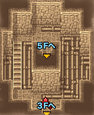 バリアの塔４Fのマップ