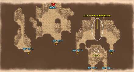 ギードの祠B２F（A）のマップ