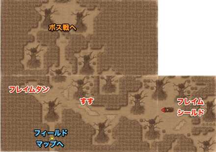 ムーアの大森林（火災後）のマップ