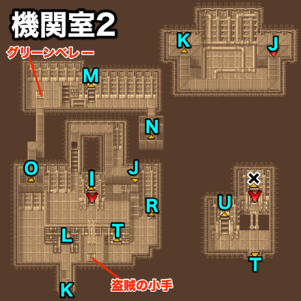 火力船機関室2のマップ