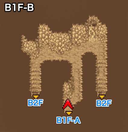 イストリーの滝B1F-Bのマップ