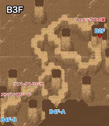 イストリーの滝B3Fのマップ