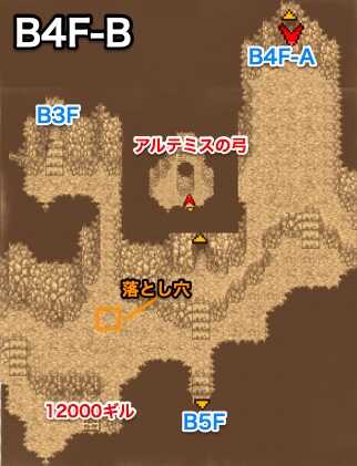 イストリーの滝B4F-Bのマップ