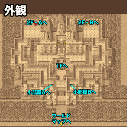 カルナック城外観のマップ