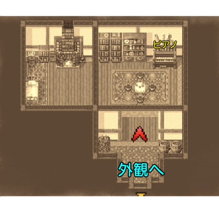 クレセントの町吟遊詩人の家のマップ