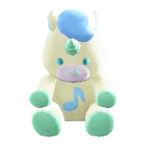 ゆめかわなユニコーンドールのホワイトの画像