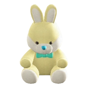 ゆめかわなラビットドールのイエローの画像