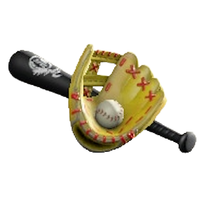 やきゅうセットのブラック＆イエローの画像