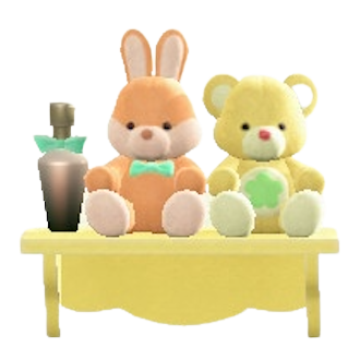 ゆめかわなウォールラックのイエローの画像