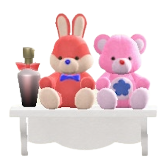 ゆめかわなウォールラックのホワイトの画像