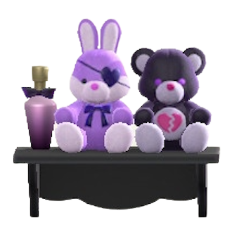 ゆめかわなウォールラックのブラックの画像