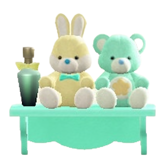 ゆめかわなウォールラックのグリーンの画像