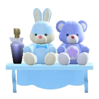 ゆめかわなウォールラックのブルーの画像