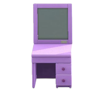 シンプルなドレッサーのパープルの画像