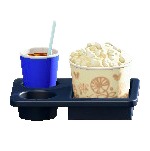 ポップコーンセットのボタニカル柄の画像