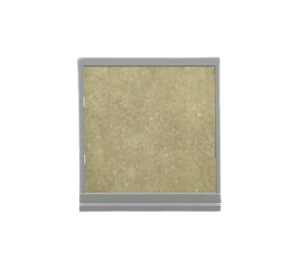 シンプルなローパネルの土壁の画像