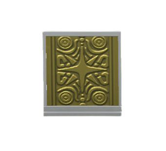 シンプルなローパネルのゴールドの画像