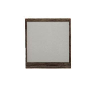 シンプルなローパネルのダークブラウンの画像