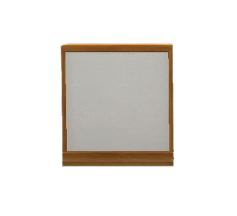 シンプルなローパネルのブラウンの画像