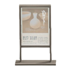ポスタースタンドのシルバーの画像