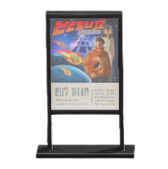 ポスタースタンドの映画ポスターの画像