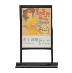 ポスタースタンドのミュージカルポスターの画像