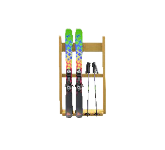 スキーいたのカラフルの画像