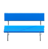 プラスチックのベンチ画像