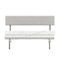 プラスチックのベンチのホワイトの画像