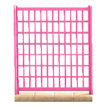 フェンスのピンクの画像