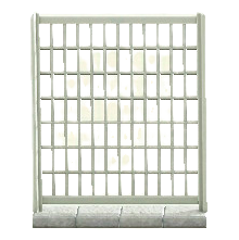 フェンスのホワイトの画像