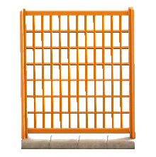フェンスのオレンジの画像