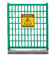 フェンスの危険の画像