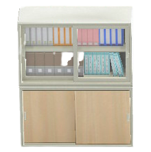 ファイルキャビネットLのホワイトの画像