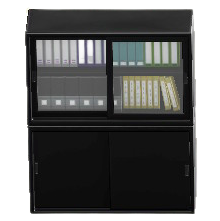 ファイルキャビネットLのブラックの画像