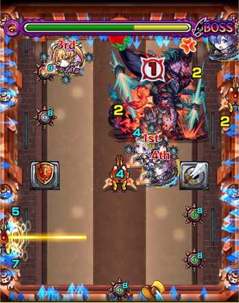 モンスト 栄冠の闘技場ベイトン山 ボス2移動後