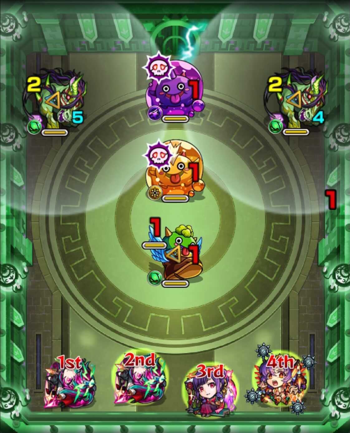 モンスト 栄冠の闘技場 2-3 ステージ1
