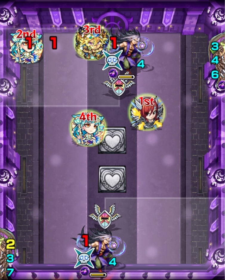 モンストの栄冠の闘技場2-5ステ3