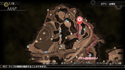 ウエノ公園のマガツカの行き方マップ