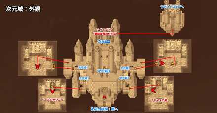 次元城外観のマップ