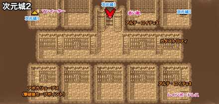 次元城2のマップ