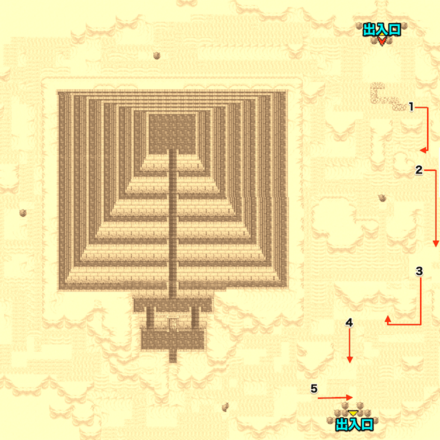 流砂の砂漠のマップ