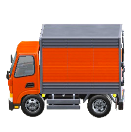 トラックのオレンジの画像