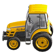 トラクターのイエローの画像